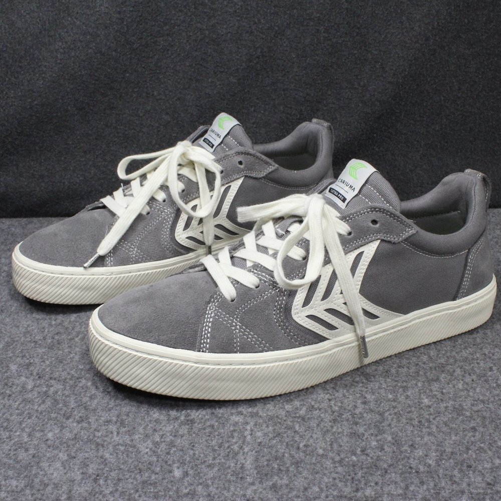 Cariuma CATIBA Pro Skate Grey Charcoal, Skateboard Sneakers, Mens Size 12
